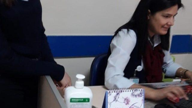 Marmaris Devlet Hastanesinde koronavirüse karşı dezenfekte ediliyor