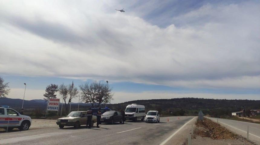 Trafiğe havadan helikopterli denetim