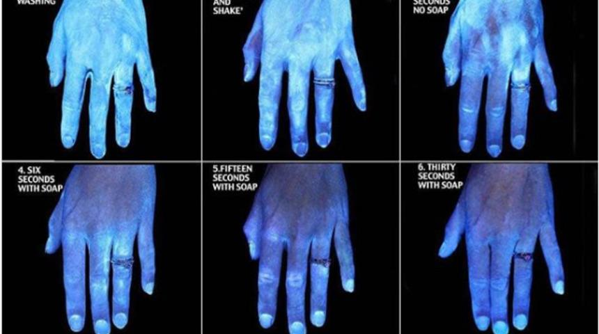 Bu görüntüler şoke etti! Ellerinizi yıkamadan öncesi ve sonrası