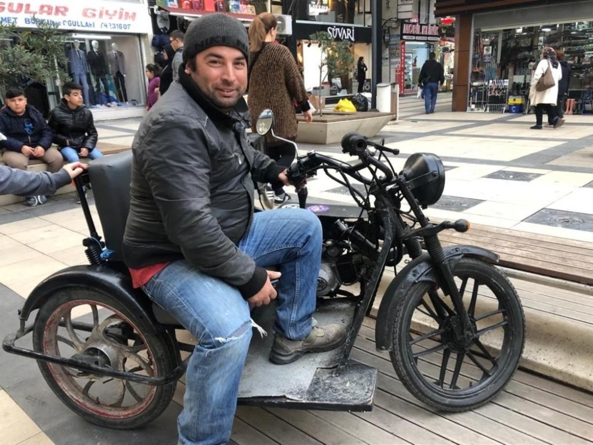 Bu da Temel&rsquo;in 3 tekerli motoru