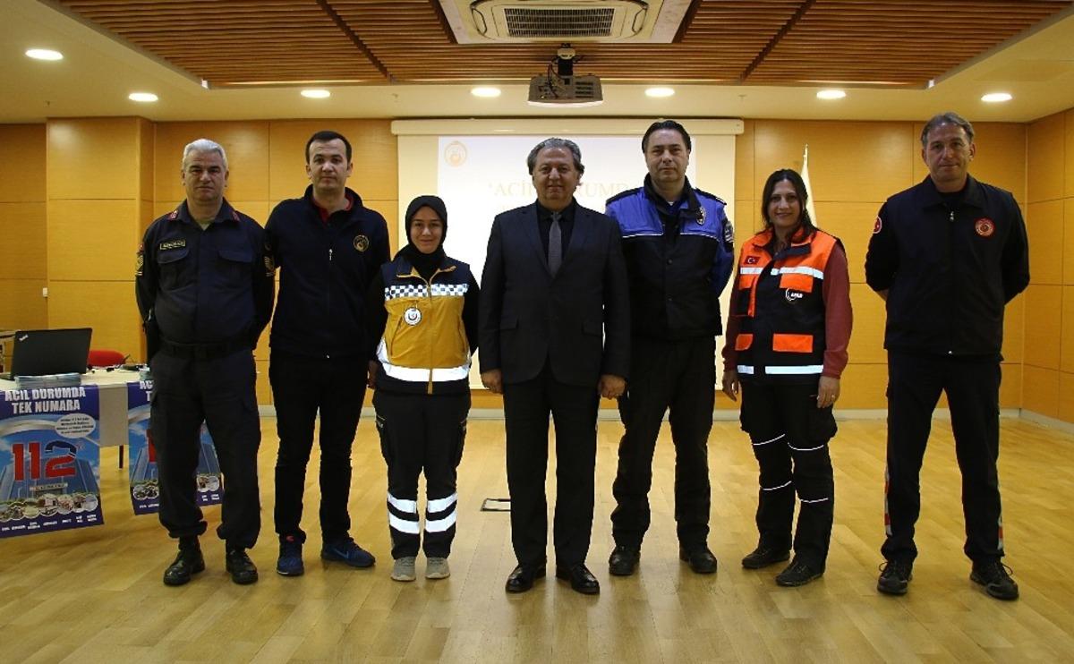 B&uuml;y&uuml;kşehir personeline 112 farkındalık eğitimi