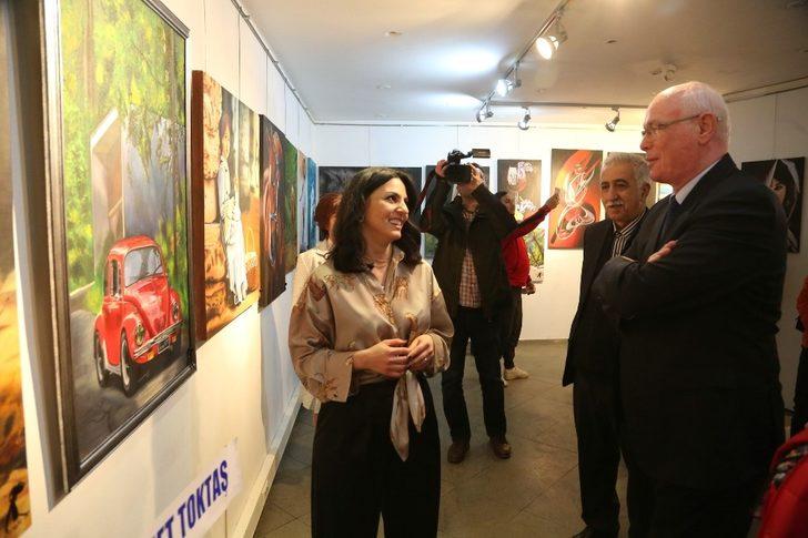 OMEK kursiyerlerinden karma resim sergisi G3