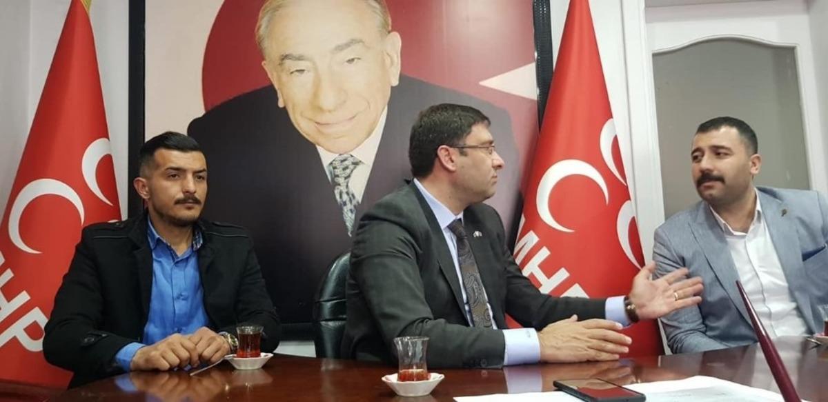 MHP İl&ccedil;e Başkanı Murat İnan&rsquo;a hayırlı olsun ziyareti