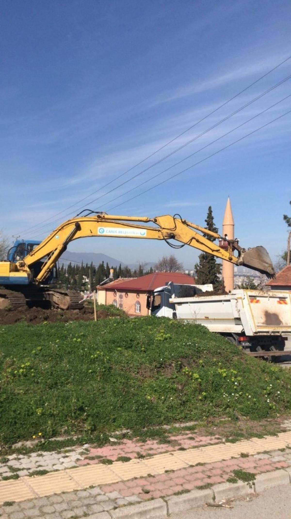 Canik&rsquo;te yeni yol a&ccedil;ma &ccedil;alışmaları