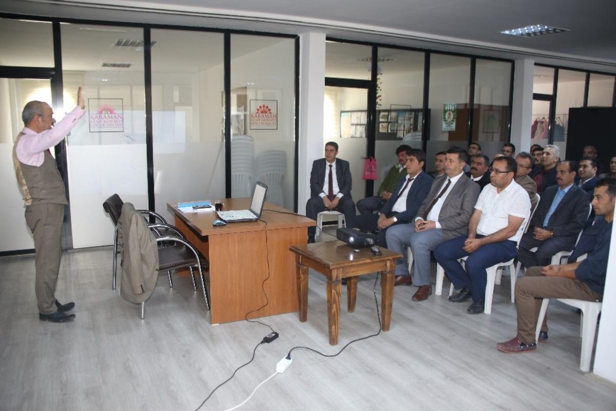 Karaman&rsquo;da, belediye otob&uuml;s şof&ouml;rlerine eğitim