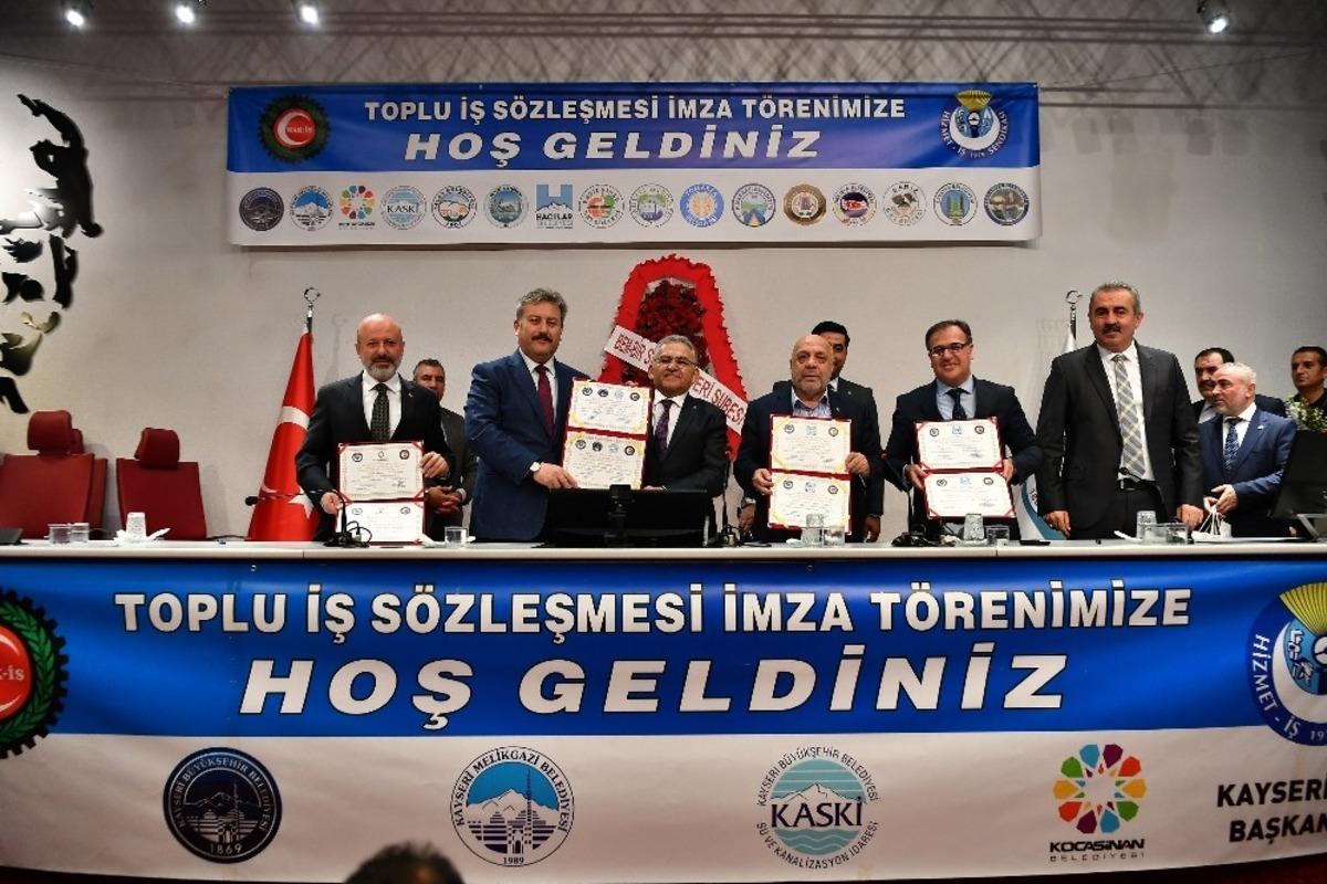 Belediyelerde &ccedil;alışan kadrolu iş&ccedil;ileri kapsayan toplu iş s&ouml;zleşmesi imzalandı