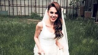 Yağmur'a gelinlik çok yakıştı