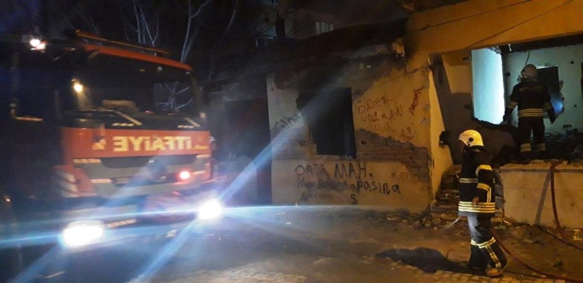 Aydın&rsquo;da metruk binada yangın