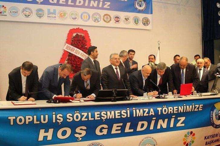 Hizmet İş Sendikasıyla yapılan toplu iş sözleşmesinde, Kayseri tek vücut oldu G1