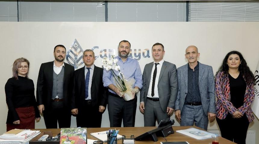 Esnaf odasından Taşdelen&rsquo;e ziyaret