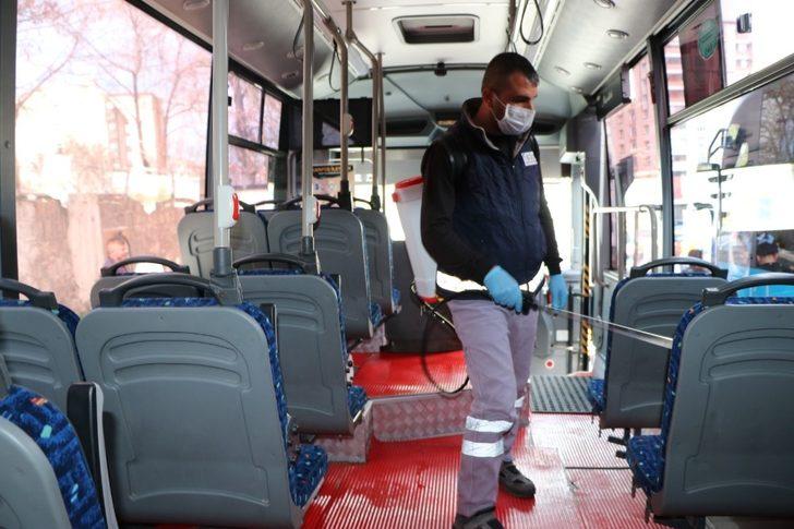 Niğde’de otobüsler dezenfekte edildi G3