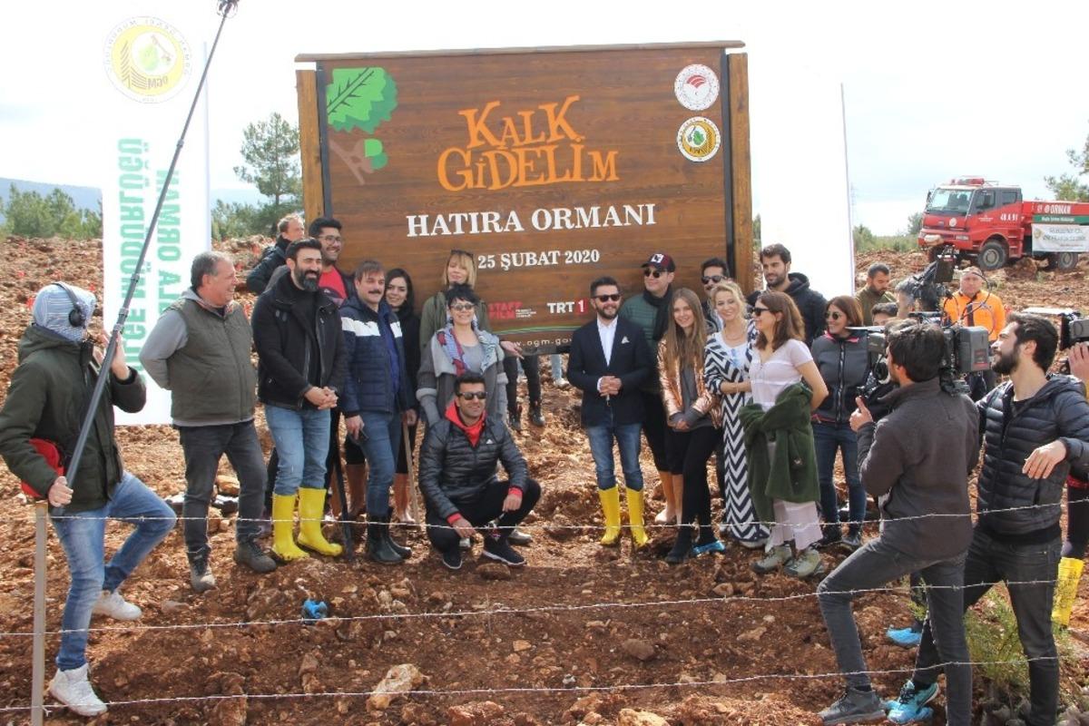 &lsquo;Kalk Gidelim&rsquo; dizi ekibinden hatıra ormanı