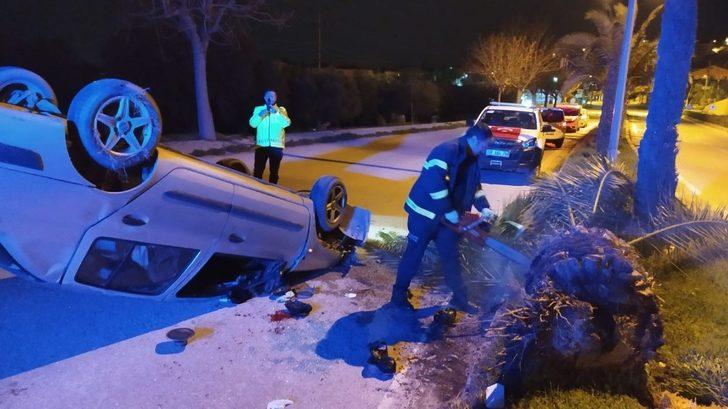 Polisin ‘dur’ ihtarına uymayan sürücü kaza yaptı G2