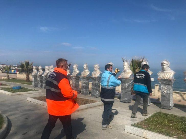 16 Türk büyüğünün büstü Akçakoca’ya geldi G3