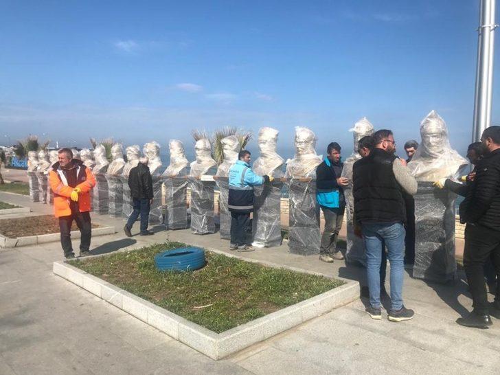 16 Türk büyüğünün büstü Akçakoca’ya geldi G4