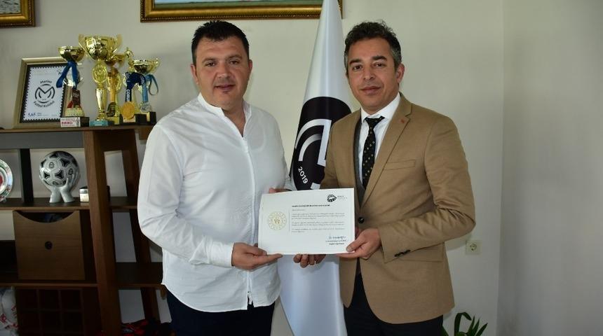 Bakanlıktan Manisa BBSK&rsquo;ya teşekk&uuml;r belgesi