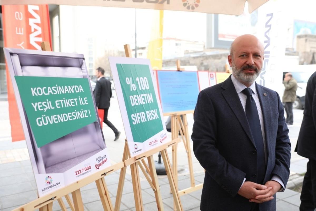 Kocasinan, g&uuml;venli asans&ouml;r istatistiğinde T&uuml;rkiye birincisi oldu