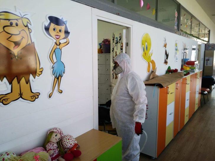 Büyükşehir kreşleri dezenfekte edildi G3