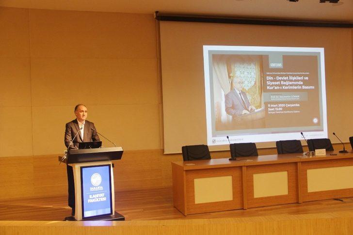 SAÜ’de ‘Kur’an-ı Kerimlerin basımı’ adlı konulu konferans gerçekleşti G1