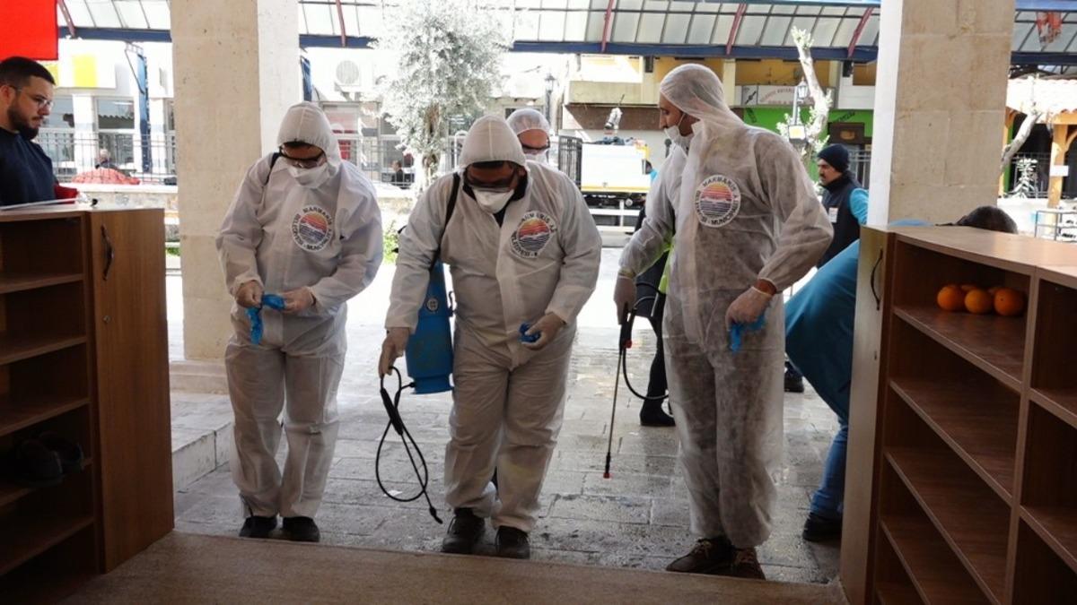 Marmaris&rsquo;te dezenfekte &ccedil;alışmaları devam ediyor