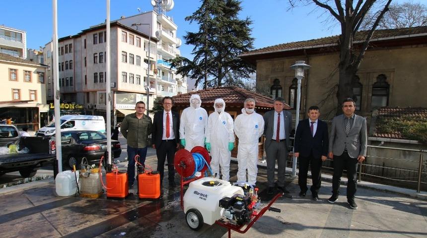 Sinop&rsquo;ta korona vir&uuml;s&uuml;ne karşı dezenfekte &ccedil;alışmaları