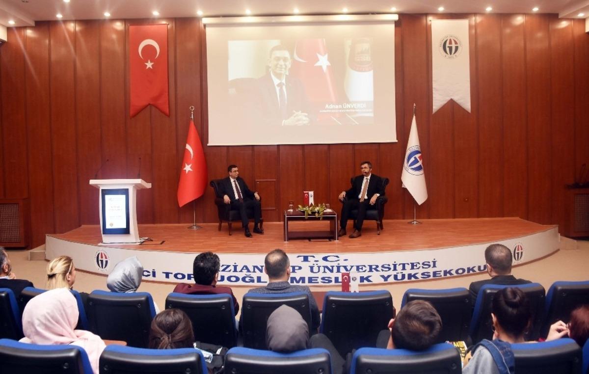 &Uuml;nverdi GA&Uuml;N Naci Top&ccedil;uoğlu Meslek Y&uuml;ksekokulu kariyer g&uuml;nleri programının konuğu oldu