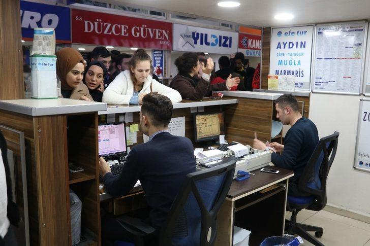 Zonguldak otogarında üniversitelerin tatil yoğunluğu G5