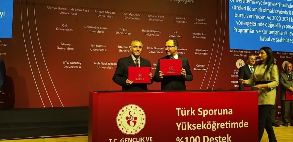 Toros &Uuml;niversitesinden T&uuml;rk sporuna y&uuml;zde 100 destek