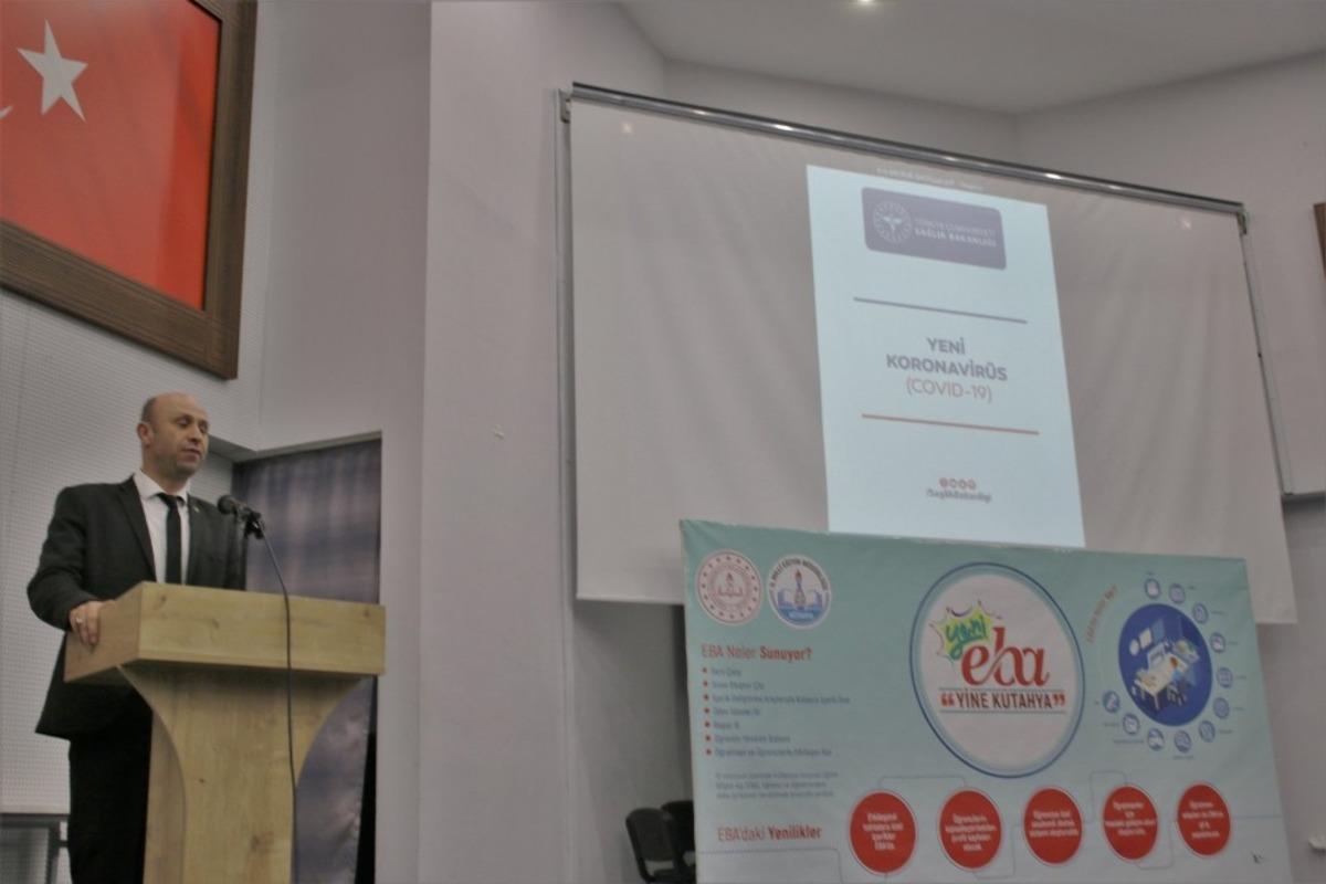 K&uuml;tahya&rsquo;da korona vir&uuml;s bilgilendirme toplantısı