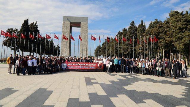 Muğlalılar Çanakkale kahramanlarını ziyaret etti