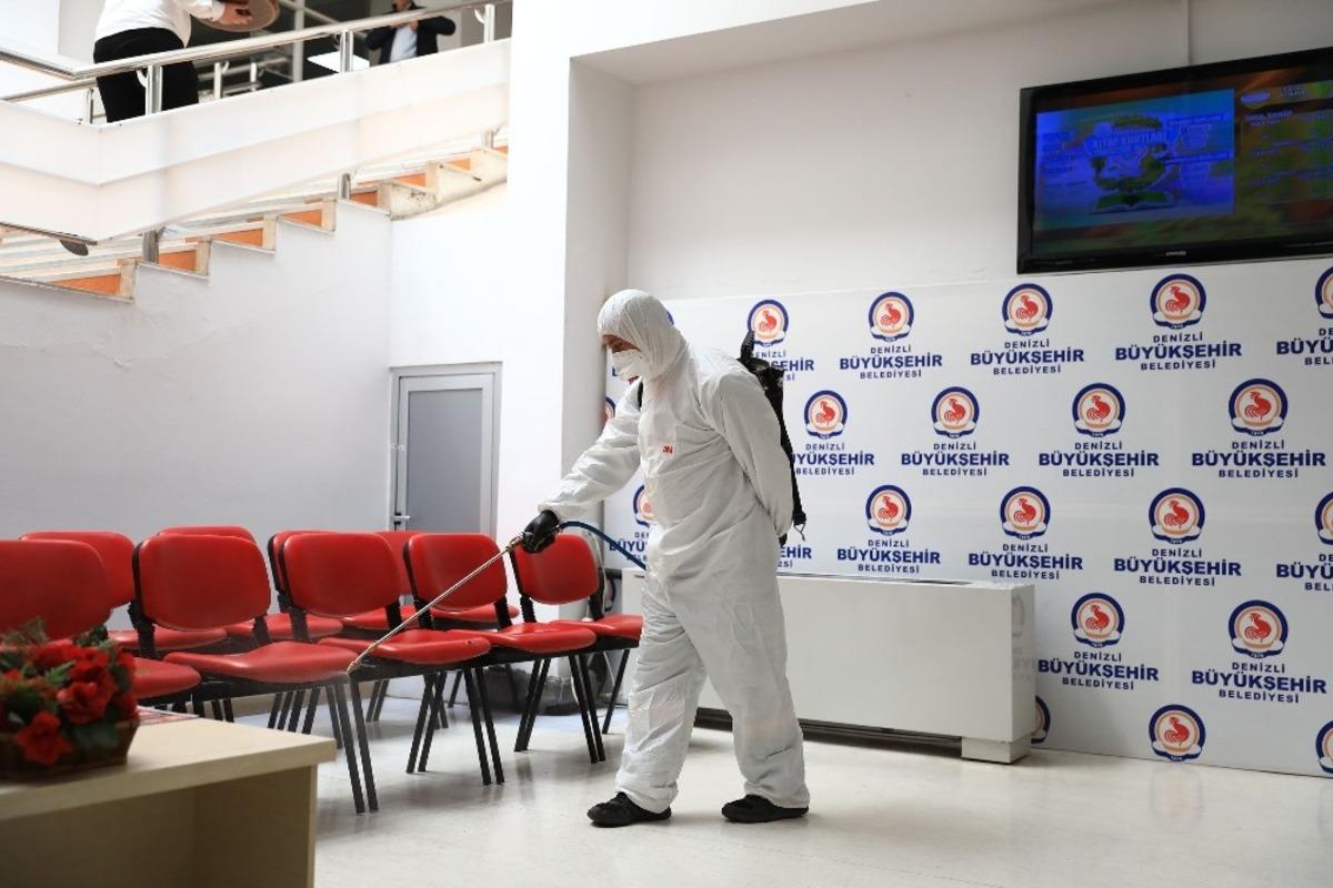 Denizli B&uuml;y&uuml;kşehir Belediyesi korona &ouml;nlemlerini artırıyor
