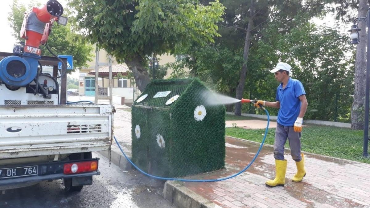Boyabat&rsquo;ta dezenfekte işlemi devam ediyor