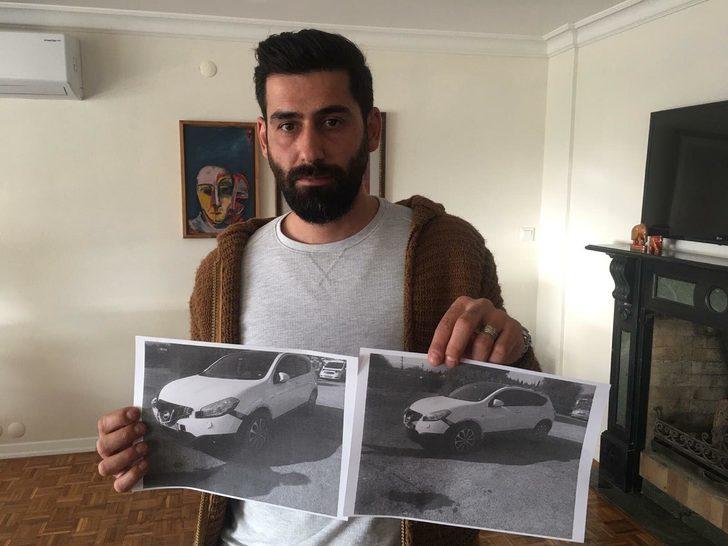 Çekicinin yoldan kaldırdığı aracını dağılmış halde buldu G1