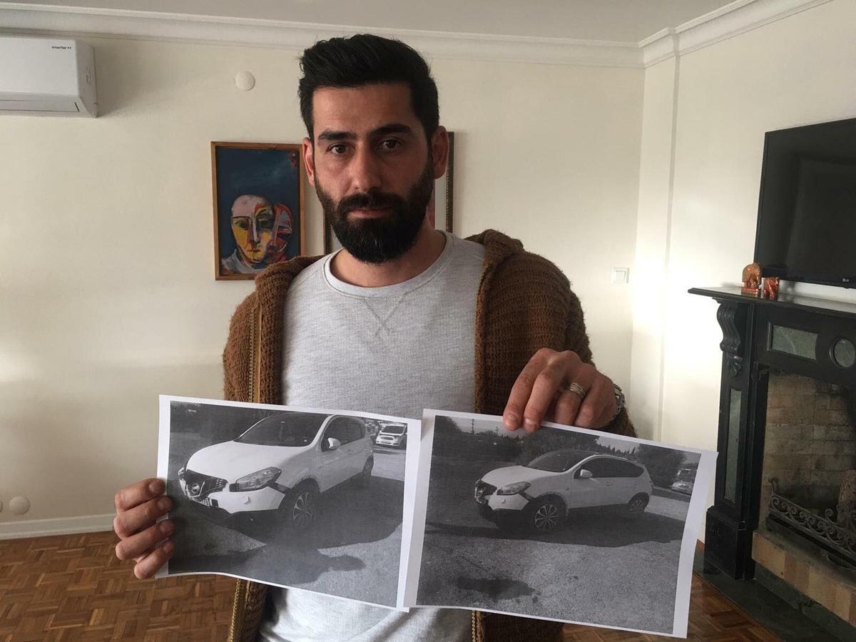 &Ccedil;ekicinin yoldan kaldırdığı aracını dağılmış halde buldu