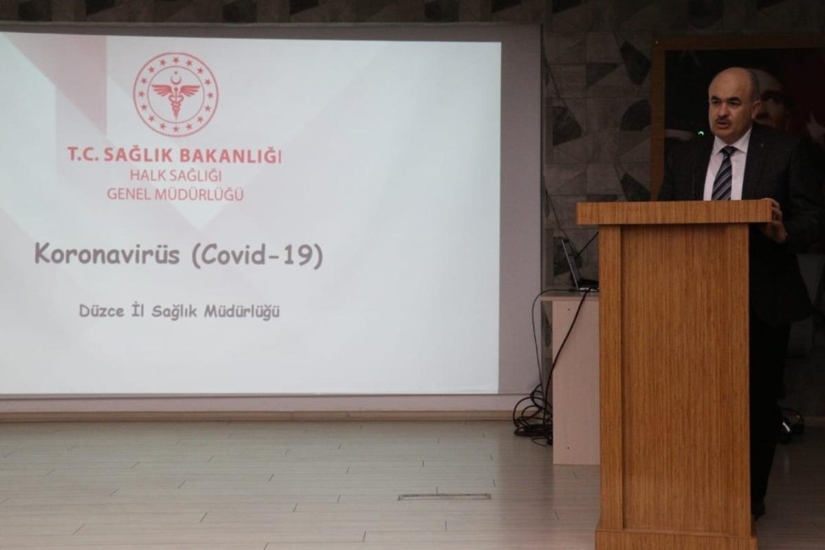 D&uuml;zce&rsquo;de korona vir&uuml;s toplantısı