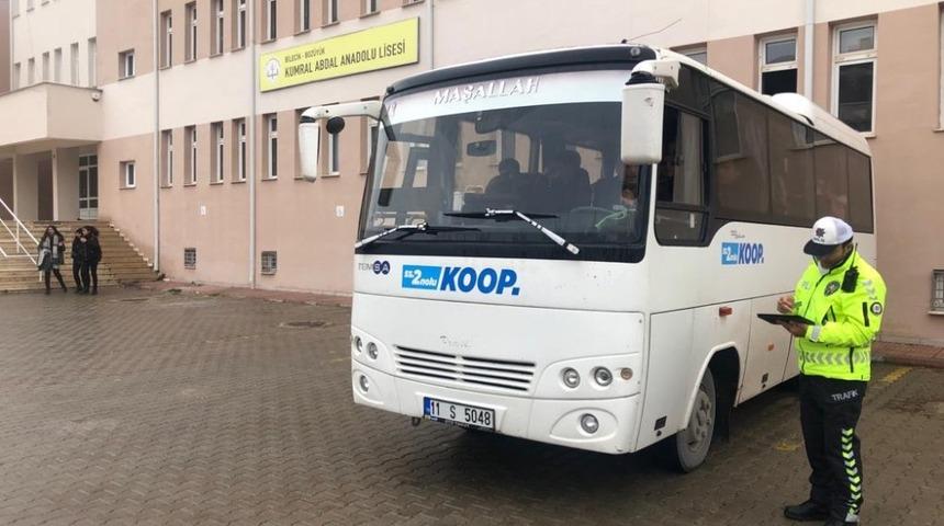 Boz&uuml;y&uuml;k&rsquo;te &ouml;ğrenci servisleri denetim altında