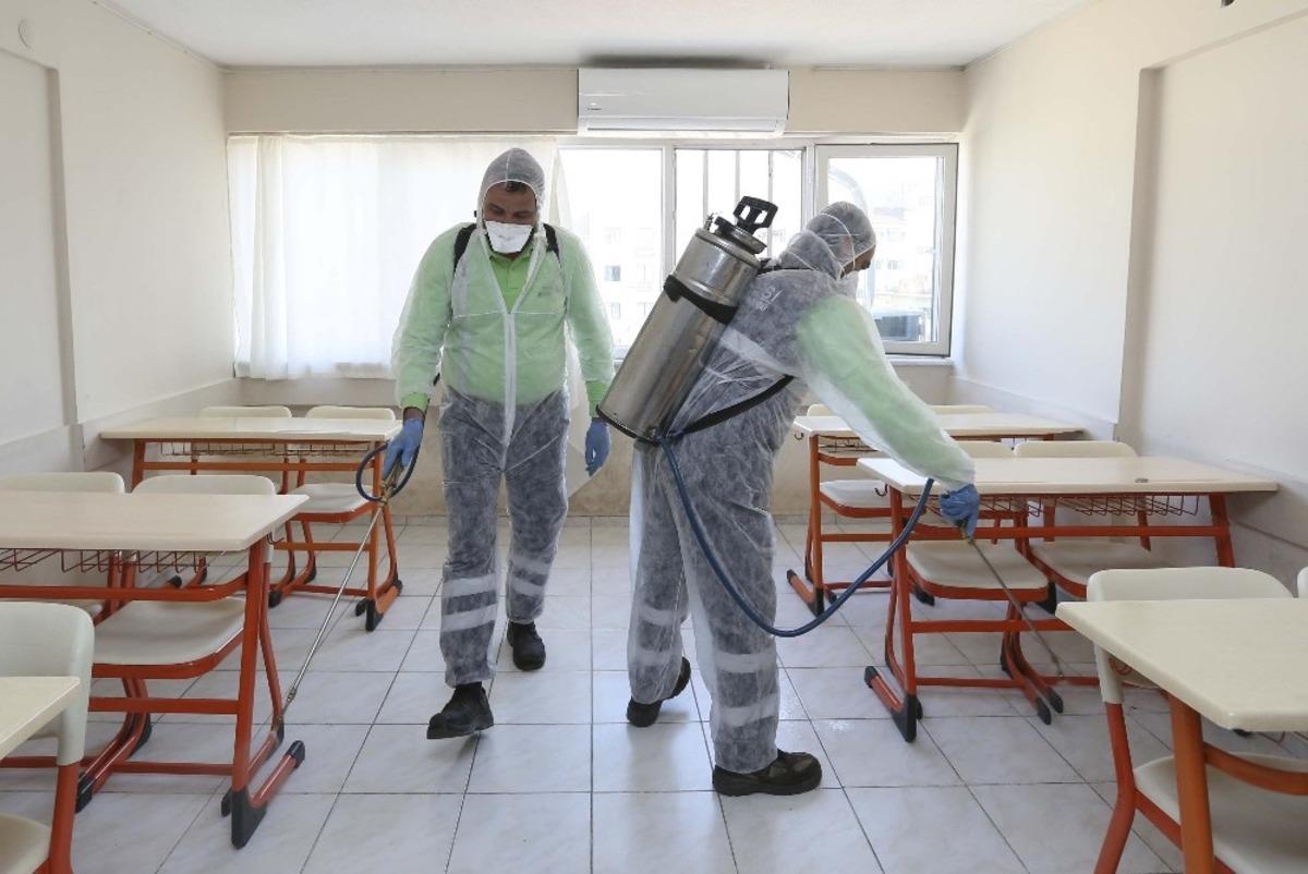 Efeler dezenfekte ediliyor