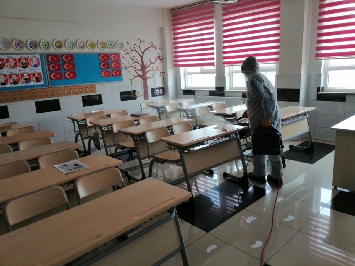 Nevşehir&rsquo;de okullar dezenfekte ediliyor