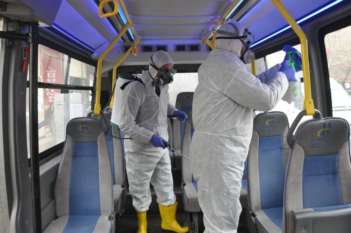 Y&uuml;ksekova&rsquo;da korona vir&uuml;se karşı her yer dezenfekten ge&ccedil;ildi