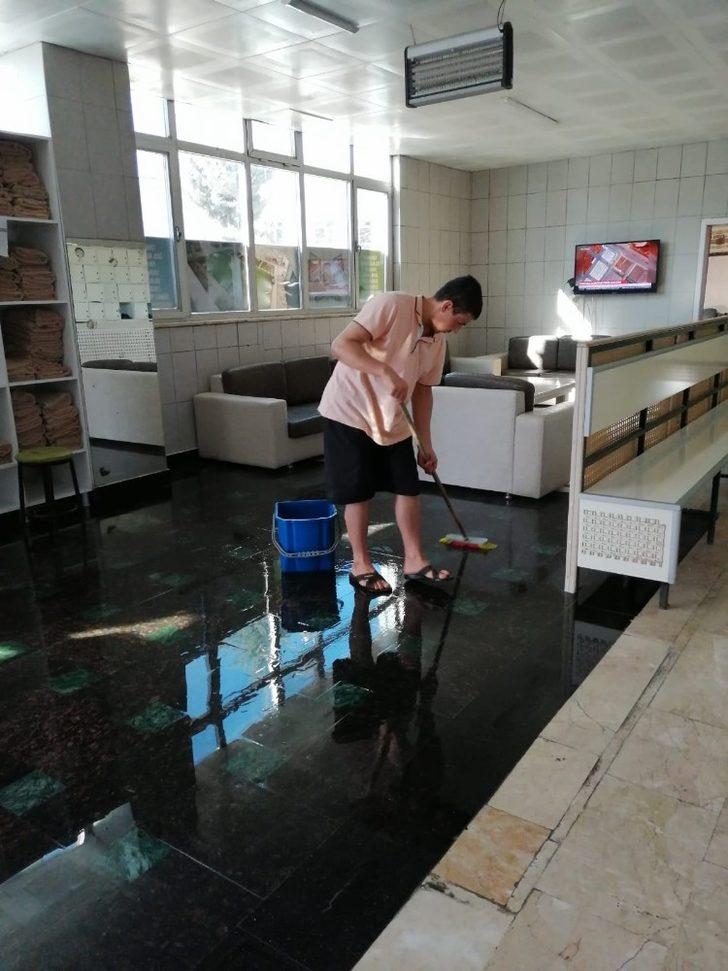 Kızılcahamam’da termal tesis dezenfekte edildi G4