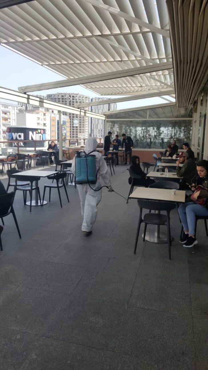 Ninova Park AVM’de dezenfekte çalışması G2