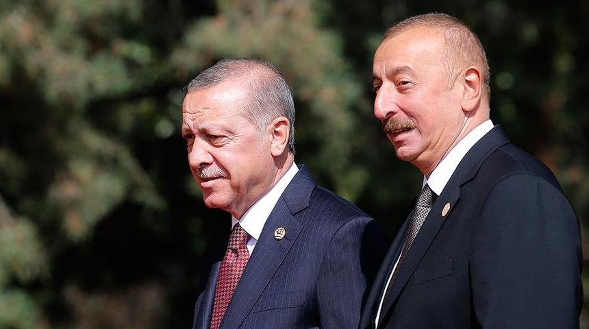 Cumhurbaşkanı Erdoğan'dan Aliyev'e bayram tebriği