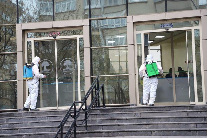 Belediye binası dezenfekte edildi G2