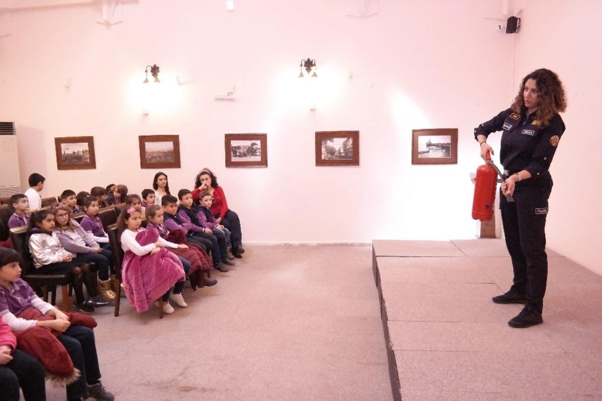 Mudanyalı miniklere yangın eğitimi