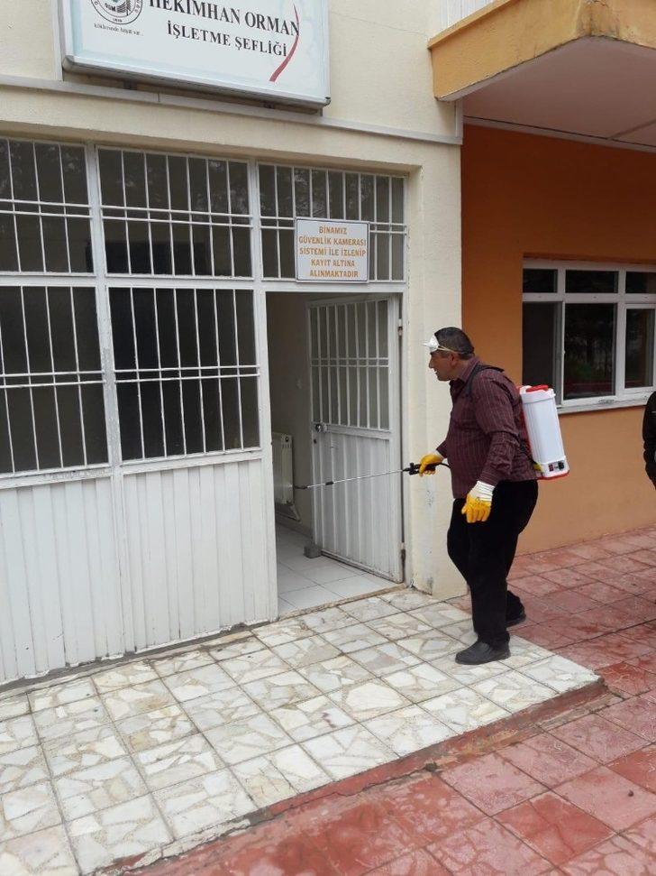 Hekimhan’da vatandaşların yoğun kullandığı yerler ilaçlanıyor G1