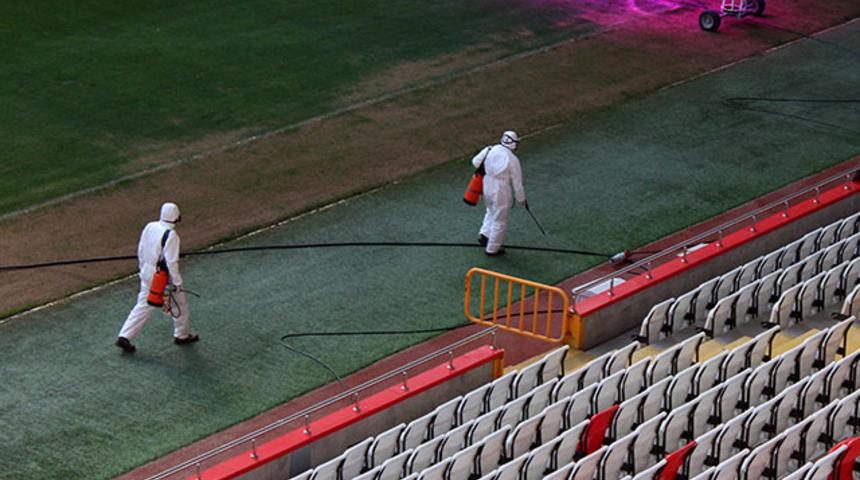 Antalya Stadyumu dezenfekte edildi