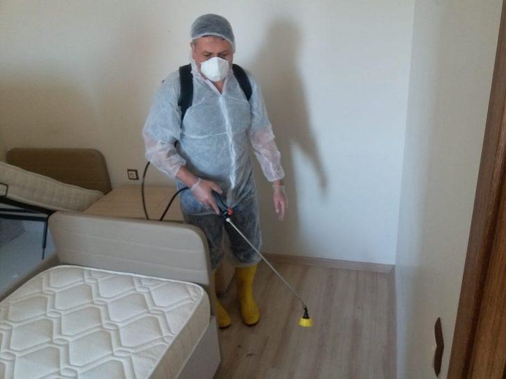 Uşak’taki KYK yurtları korona virüse karşı dezenfekte edildi G4