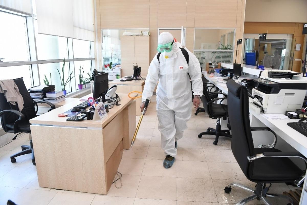 Başkan Esen: "İnsan sağlığına zararı olmayan dezenfektanlar kullanıyoruz"