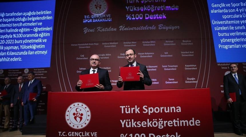 Gen&ccedil;lik ve Spor Bakanlığı ile Nuh Naci Yazgan &Uuml;niversitesi arasında protokol imzalandı
