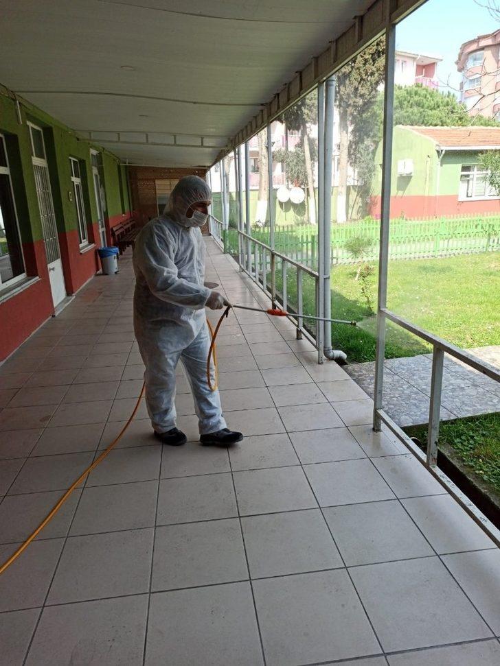 Sinop’taki yurtlar ve spor tesisleri dezenfekte ediliyor G4